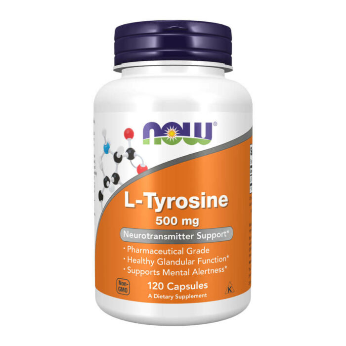 Now L-Tyrosine 500 mg - 120 Capsules