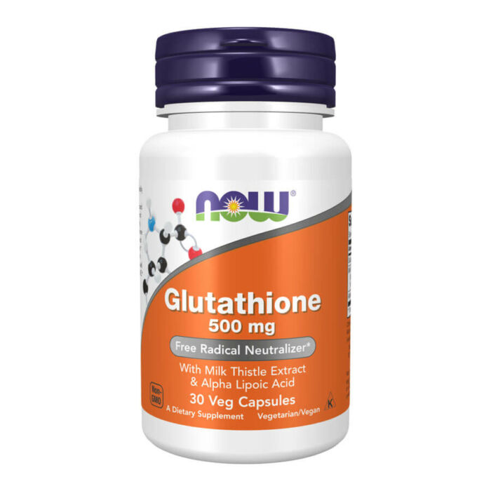 Now Glutathione 500 mg - 30 Veg Capsules