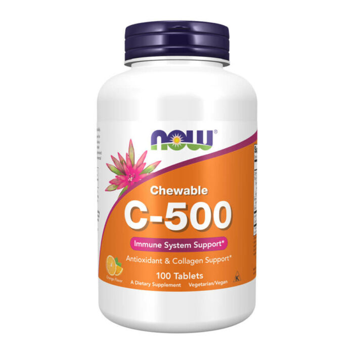 Now C-500 Orange - 100 Chewable Tablets
