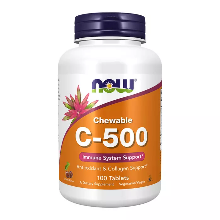 Now C-500 Cherry - 100 Chewable Tablets