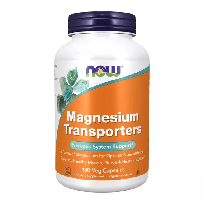 Now Magnesium Transporters - 180 Veg Capsules