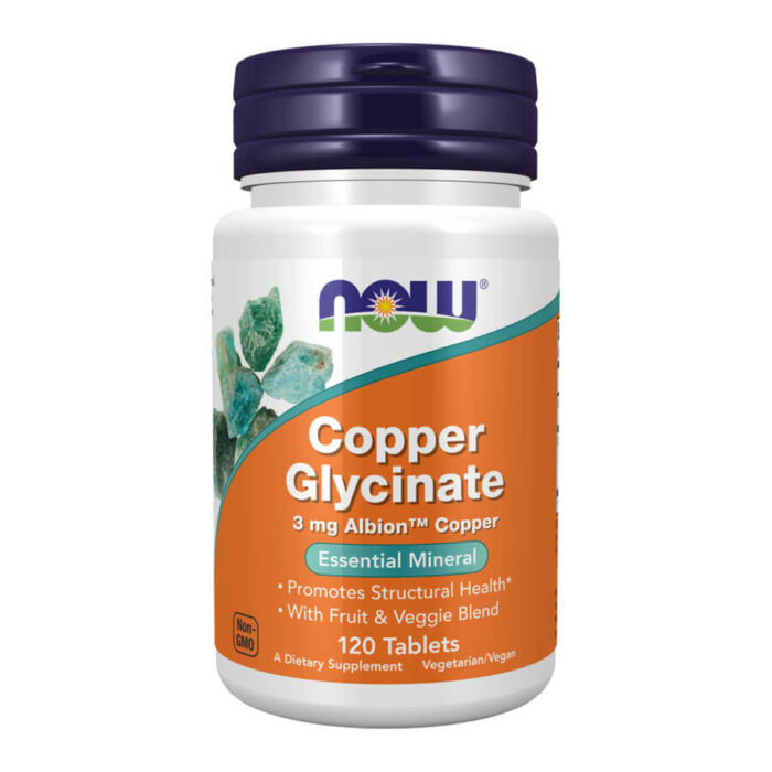 Now Copper Glycinate - 120 Tablets