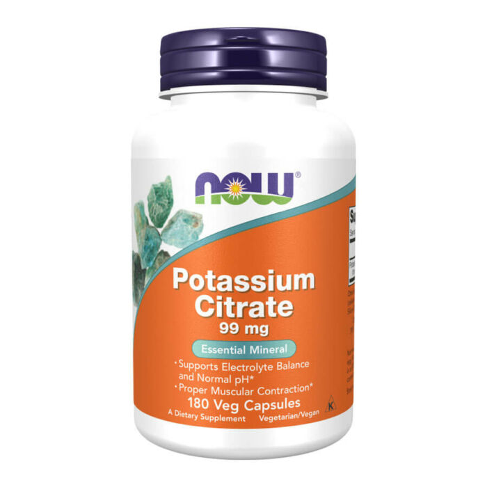 Now Potassium Citrate 99 mg - 180 Veg Capsules
