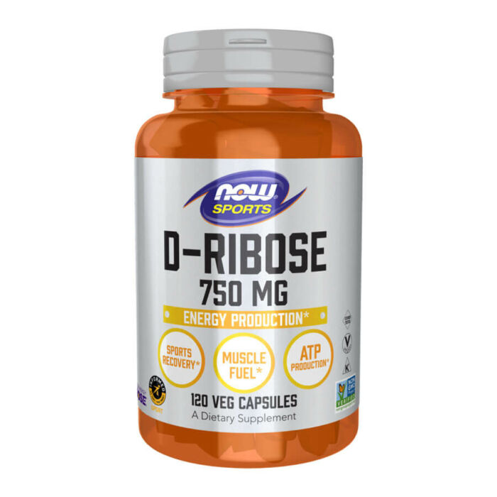 Now D-Ribose 750 mg - 120 Veg Capsules