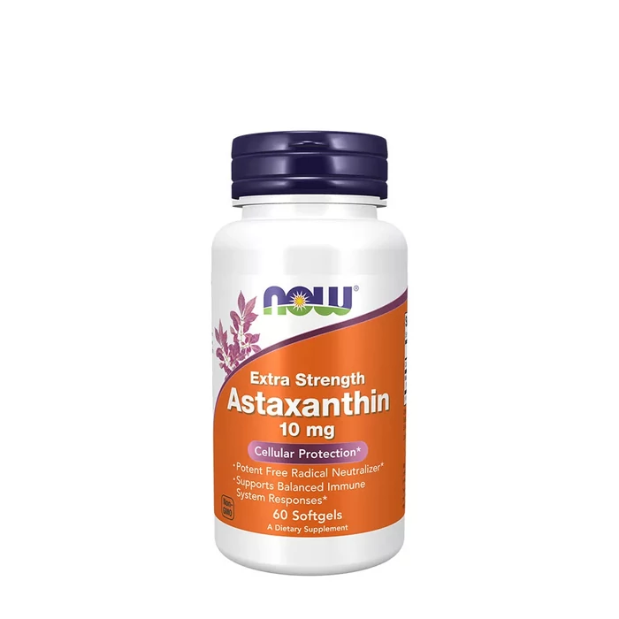 Now Astaxanthin 10 mg - 60 Softgels - ELŐRENDELHETŐ