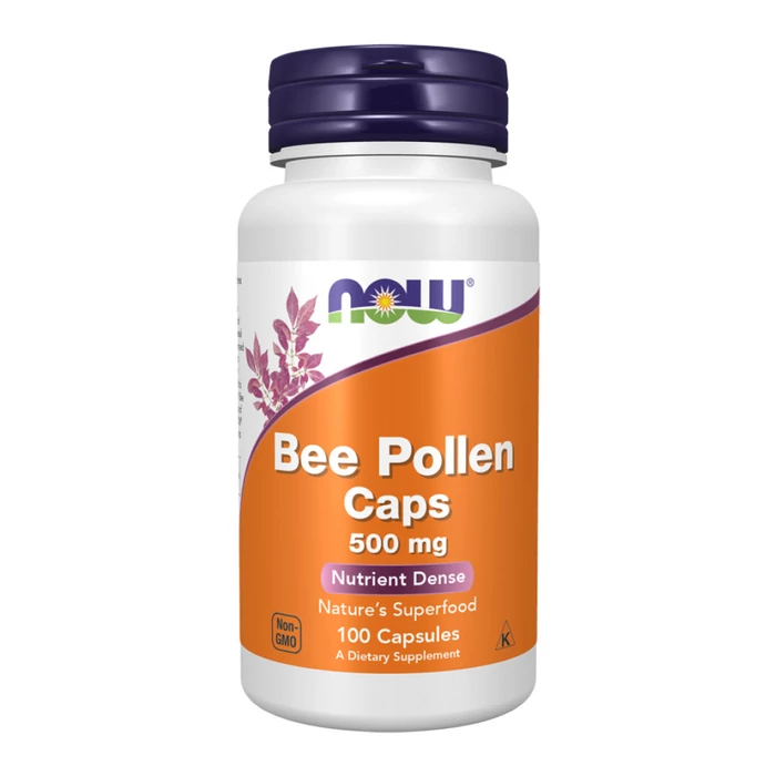 Now Bee Pollen 500 mg - 100 Capsules