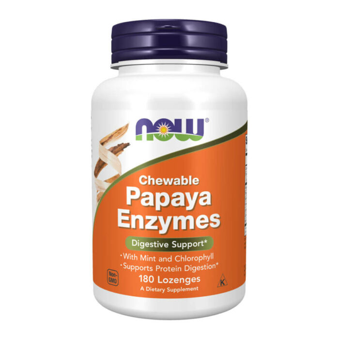 Now Papaya Enzymes - 180 Lozenges