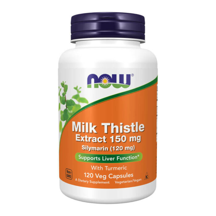 Now Milk Thistle Extract 150 mg, Silymarin - 120 Veg Capsules