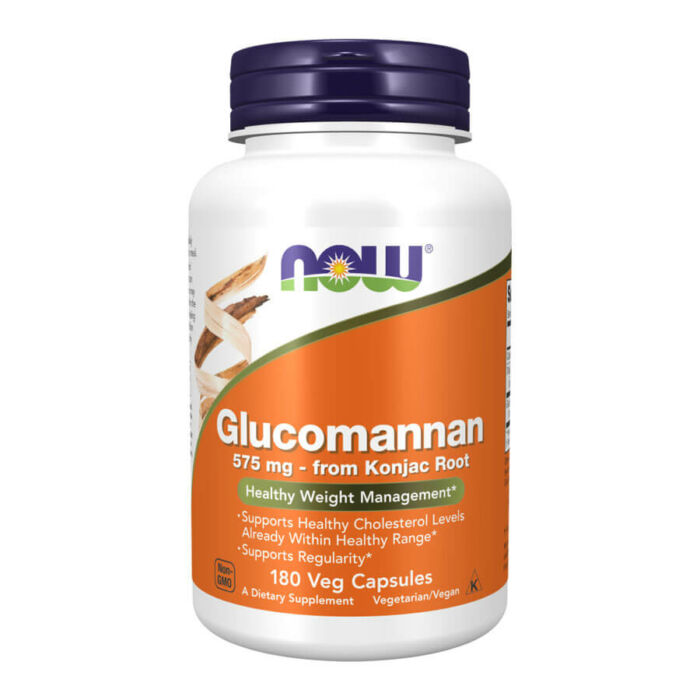 Now Glucomannan 575 mg - 180 Veg Capsules