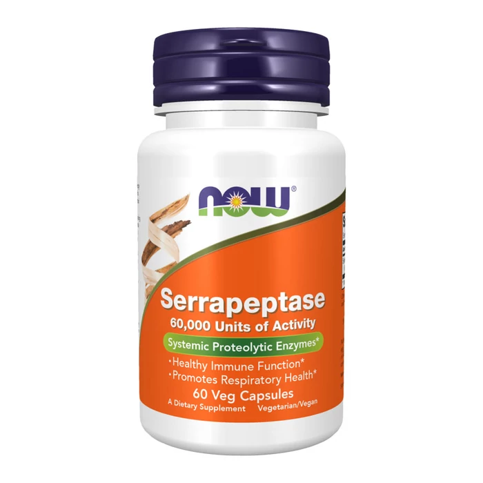 Now Serrapeptase - 60 Veg Capsules