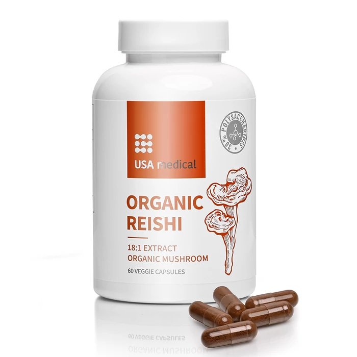 USA medical organic reishi gomba kivonat kapszula 60 db