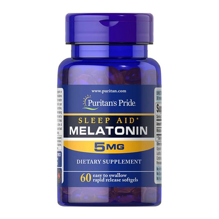 Puritan's Pride Sleep Aid Melatonin 5 mg - 60 Softgels
