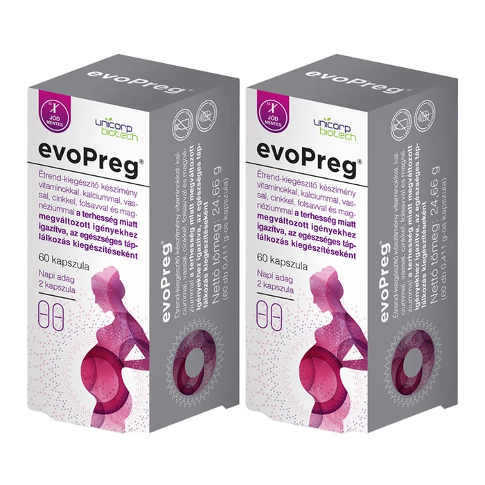 EvoPreg kapszula 60x terhes vitamin-2db