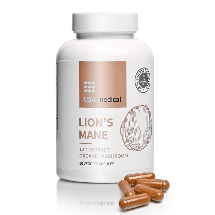 usa medical organic lion's mane gomba kivonat kapszula 60 db