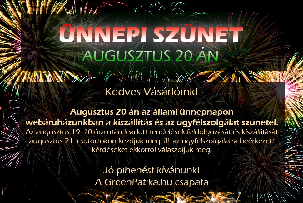 Aug 20 szünet
