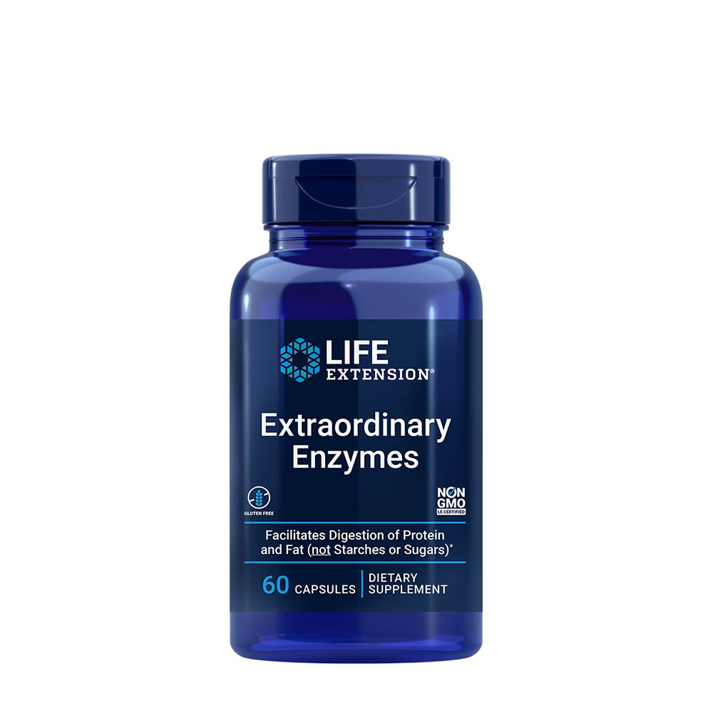 Life Extension Extraordinary Enzymes, Enzim (60 kapszula)