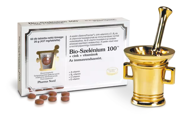 Pharma Nord-Bio-Szelénium 100 +cink+vitaminok 120X