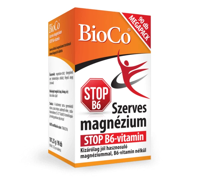 BioCo Szerves Magnézium STOP B6 90 db Megapack