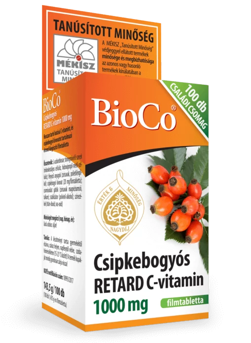 BioCo Csipkebogyós Retard C-vitamin 1000mg 100 db filmtabletta