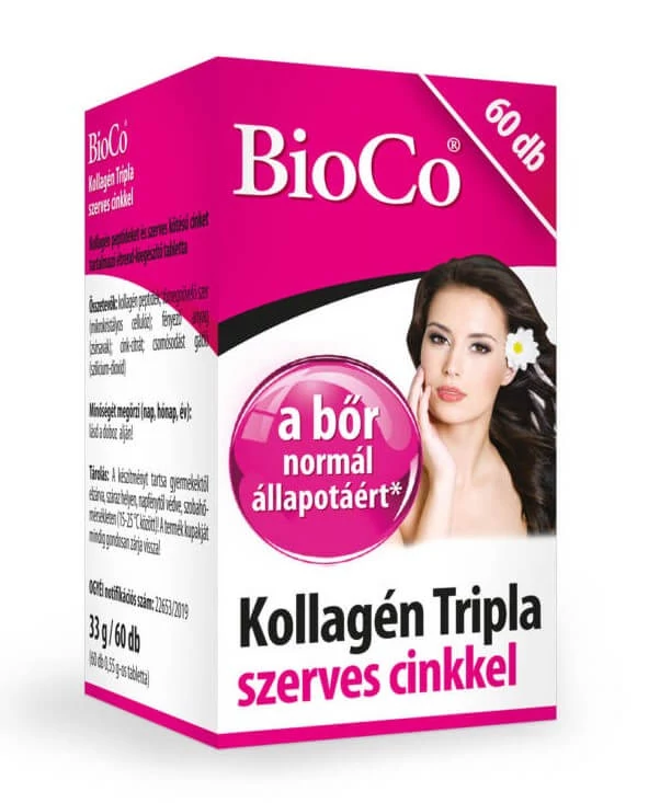 BioCo Kollagén Tripla Szerves Cinkkel 60 db tabletta