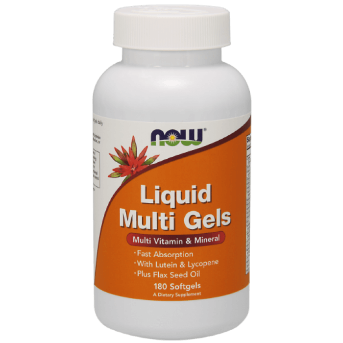 NOW Liquid Multi Gels - 180 Softgels