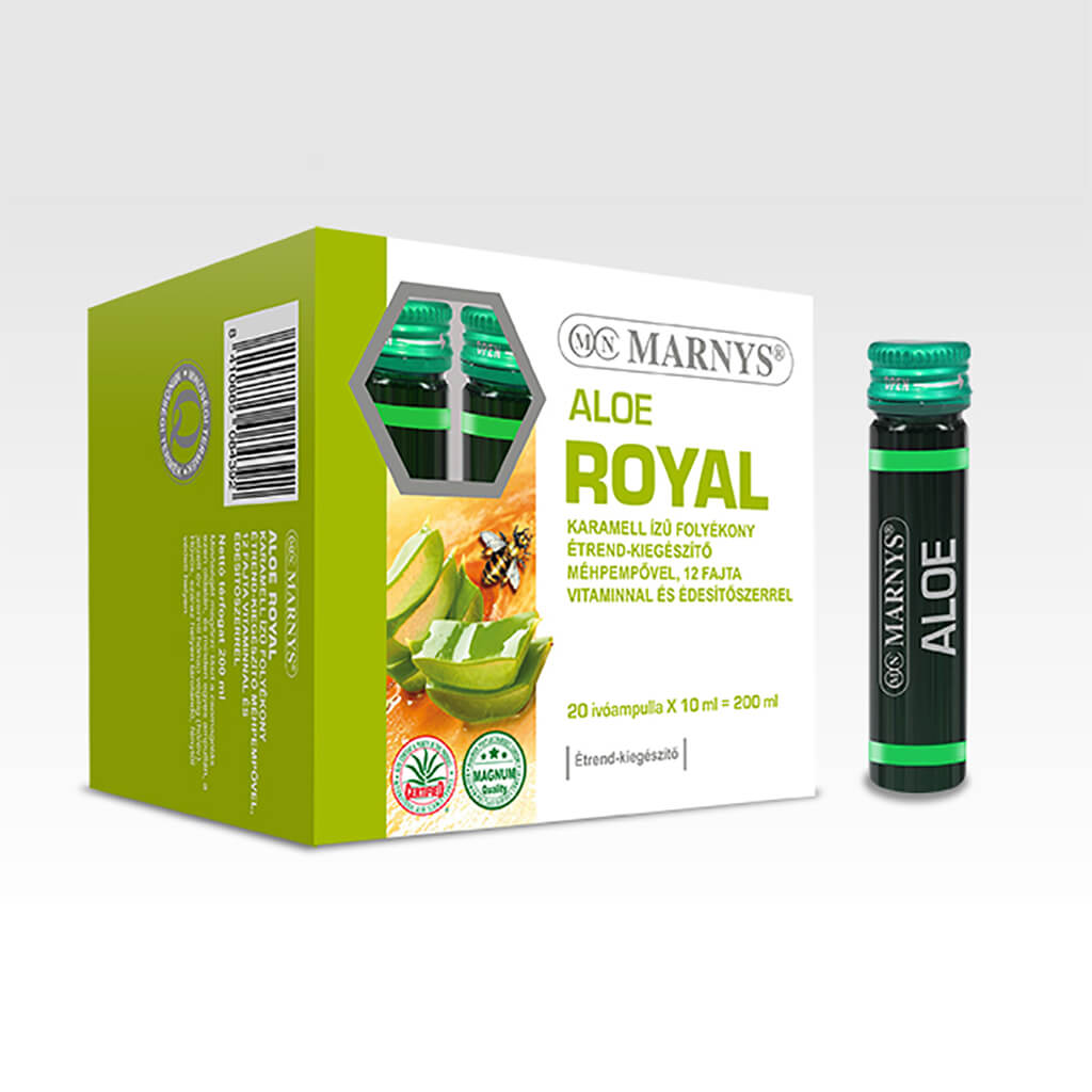 MARNYS Aaloe royal kartamella ízű folyékony méhpempővel