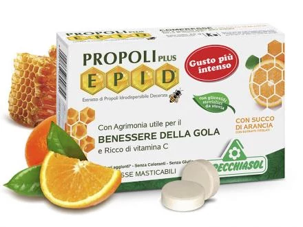 Natur Tanya Specchiasol Cukormentes Propolisz szopogatós tabletta narancsos íz - EPID szabadalommal, 600 mg-os kivonat.