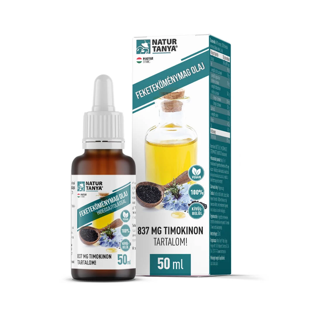 Natur Tanya fekete köménymag olaj hidegsajtolással 50ml 100%os
