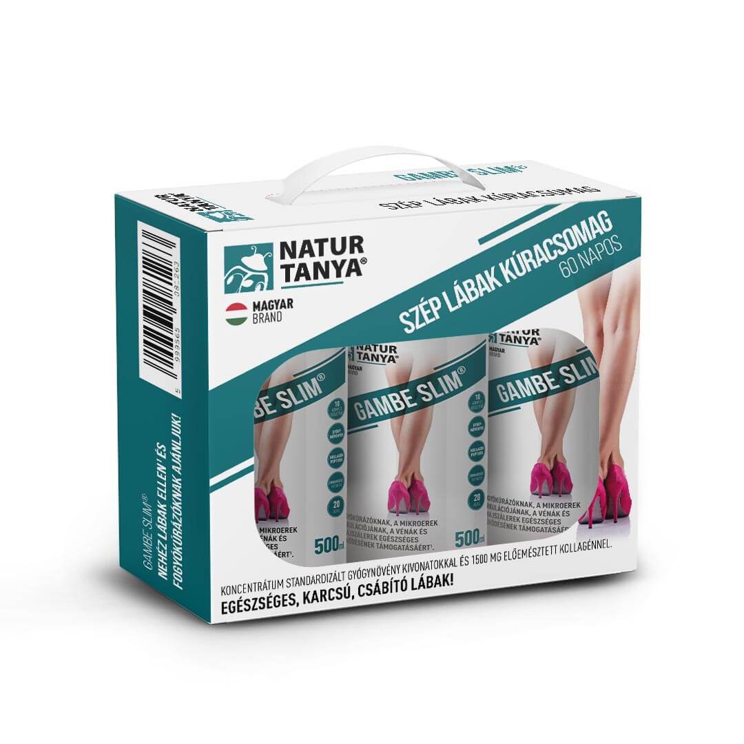 Natur Tanya 60 napos Gambe Slim Szép lábak kúracsomag – Ivókúra a karcsú, narancsbőr mentes lábakért!