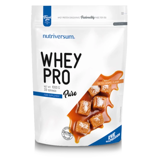 Nutriversum Whey PRO - PURE - mogyoróvaj 1000 g
