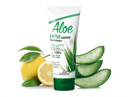Natur Tanya Specchiasol Aloe vera feszesítő testápoló - Sheavaj, E-vitamin, mandula és citromolajjal. ECOBIO minősítés 100%-os