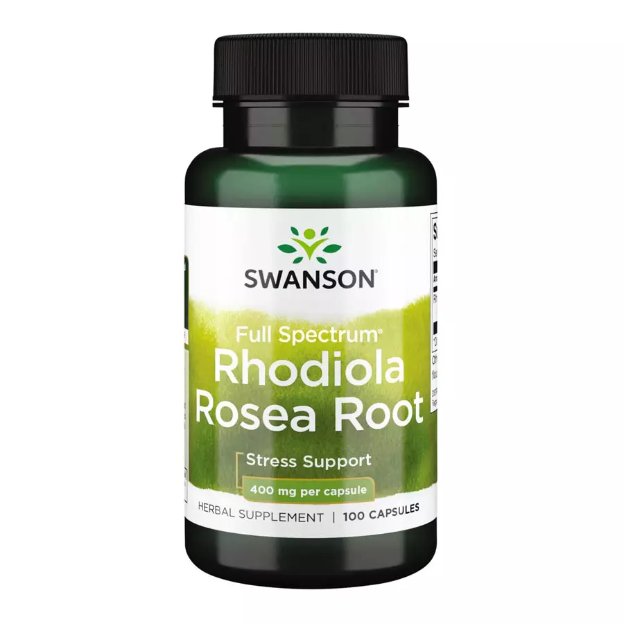 Swanson Rhodiola Rosea 400 mg - 100 Capsules