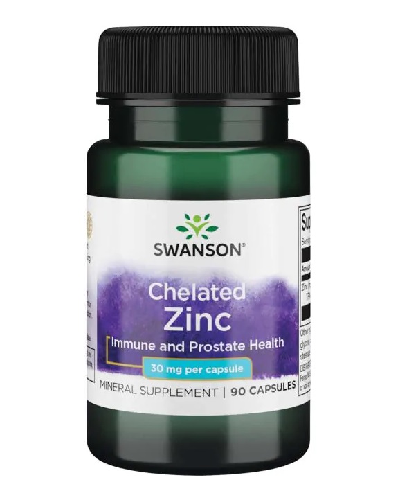 Swanson Zinc 30 mg - 90 Capsules