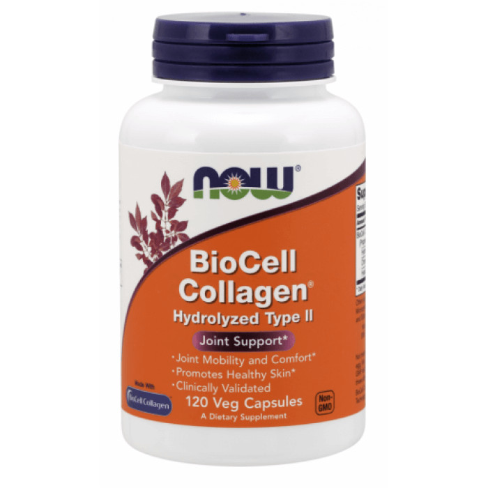 Now BioCell Collagen Hydrolyzed Type II - 120 Veg Capsules kollagén