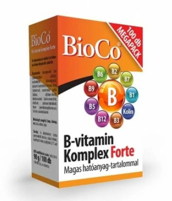 BioCo B-vitamin Komplex Forte 100 db tabletta
