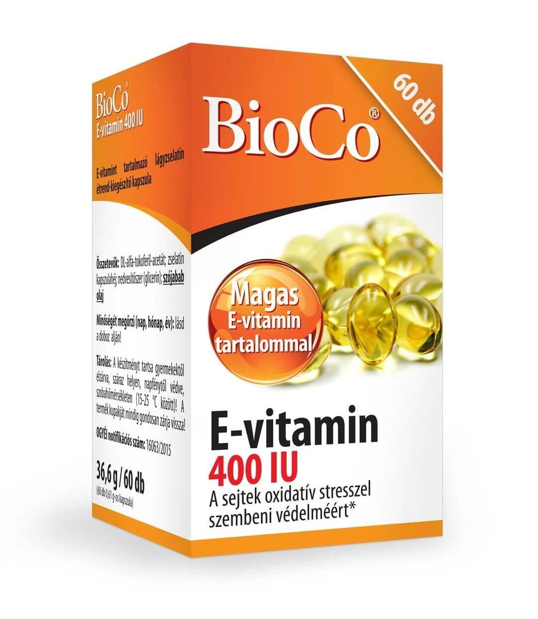 BioCo E-vitamin 400 IU 60 db