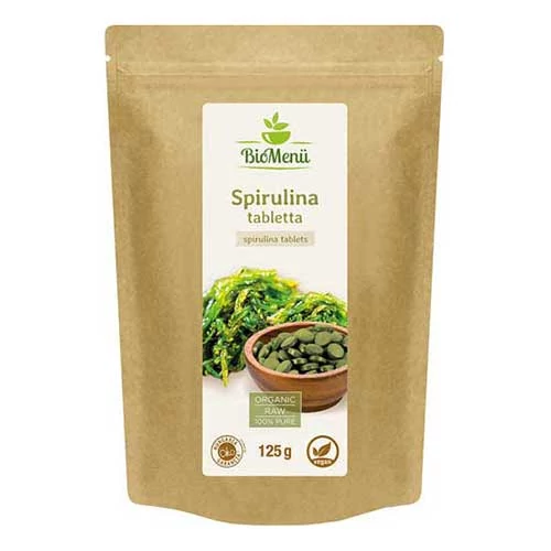BioMenü BIO SPIRULINA ALGA tabletta 125 g 250 db 500 mg-os tabletta