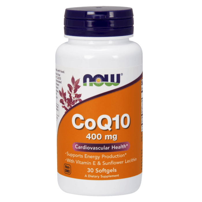 Now CoQ10 400 mg - 30 Softgels