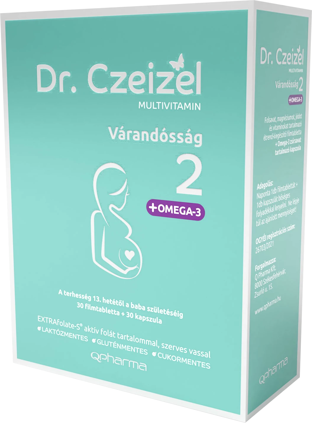 Dr. Czeizel Multivitamin Várandósság 2 (2x30)