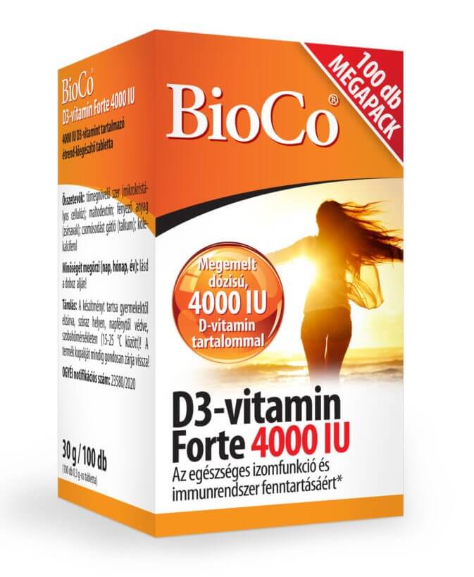 BioCo D3-vitamin forte 4000 IU 100 db