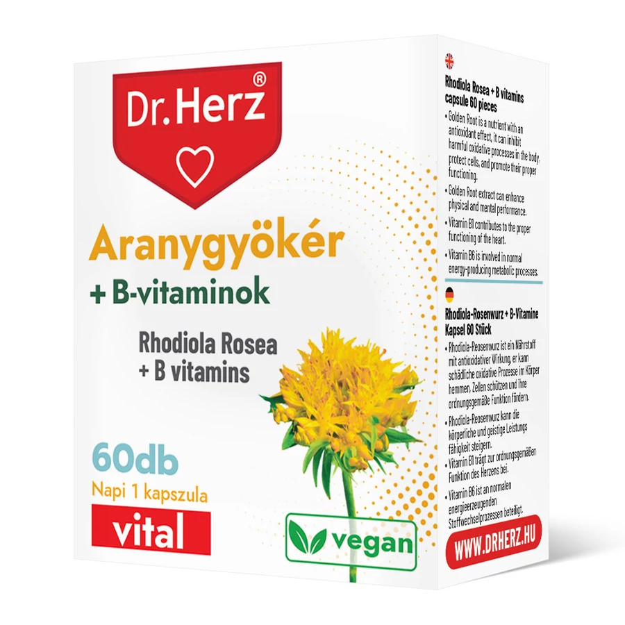 Dr. Herz Aranygyökér+B-vitamin 60 db kapszula