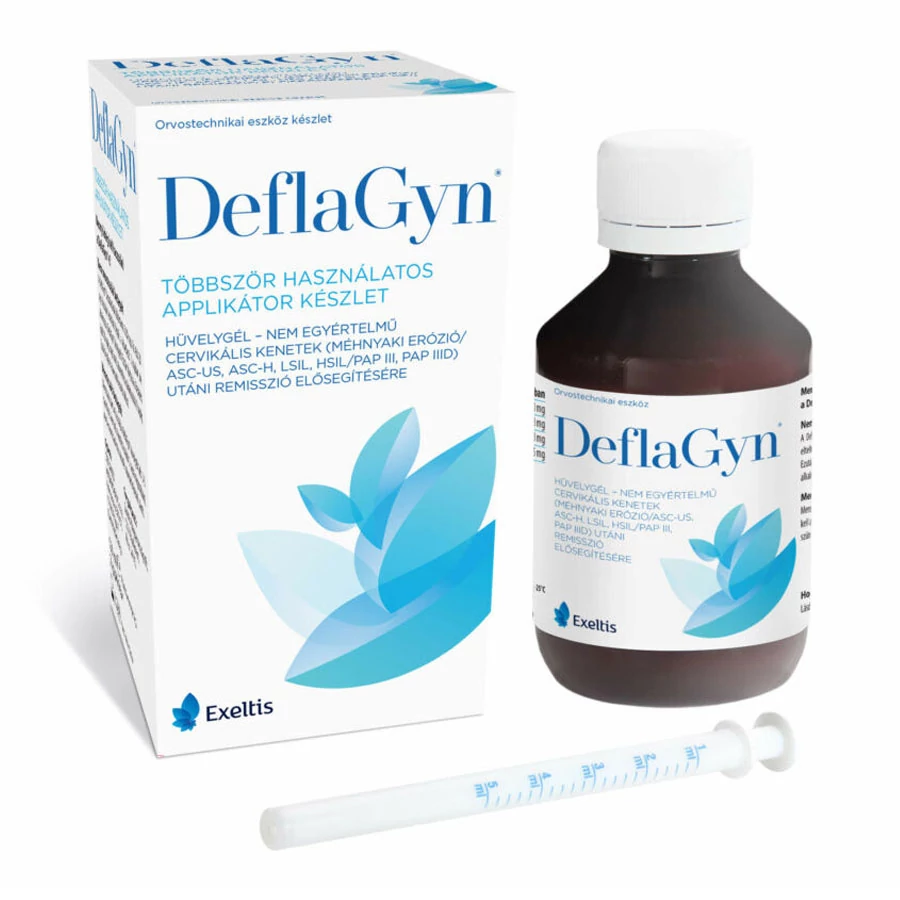 DeflaGyn hüvelygél 150 ml + 2 db többször használható applikátor