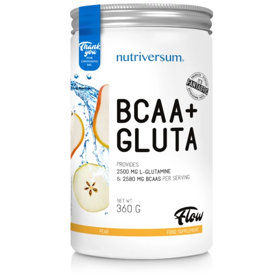 Nutriversum BCAA+GLUTA - FLOW -  körte   360 g