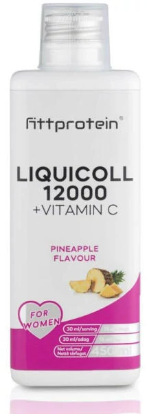 FITTPROTEIN COLLAGEN 12000 +VITAMIN C ananászos 23.06.30 lejárat