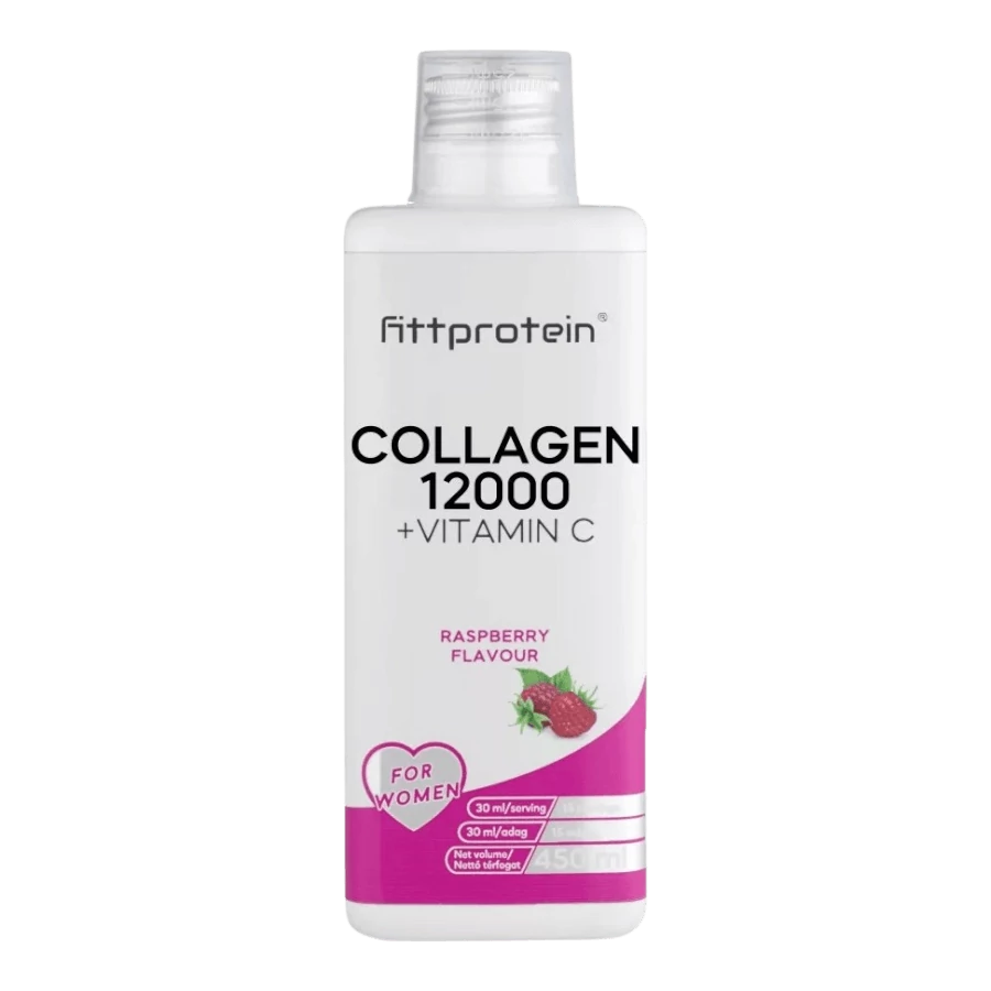 Fittprotein Collagen 12000mg + C-vitamin málna ízű ital