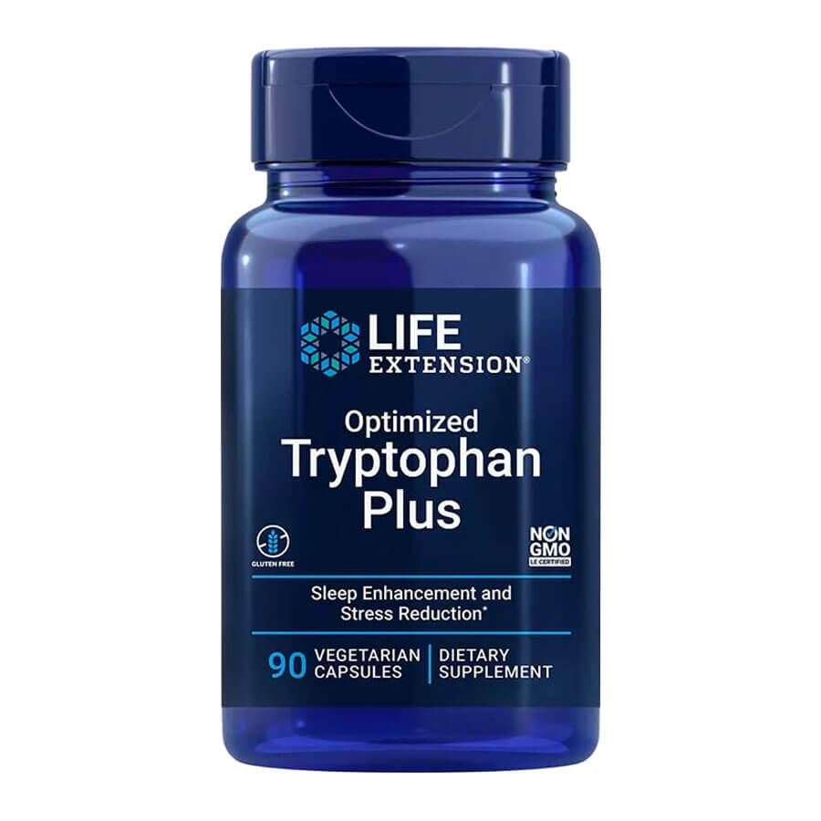 Life Extension Optimalizált Triptofán kapszula - Optimized Tryptophan Plus (90 Veg Kapszula)