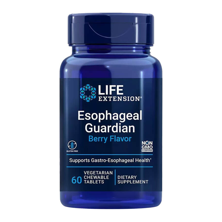 Life Extension Esophageal Guardian (Gyümölcs ízű) (60 Rágótabletta)