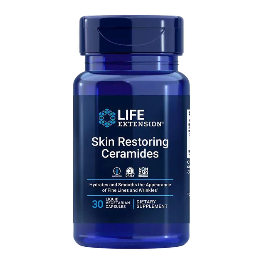 Life Extension Skin Restoring Ceramides - Bőr Egészsége (30 Veg Kapszula)