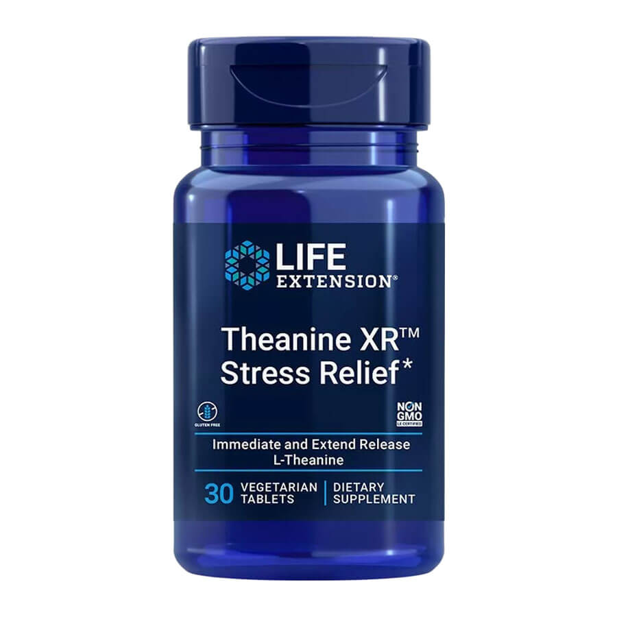 Life Extension Theanine XR™ Stress Relief (30 Veg Tabletta)