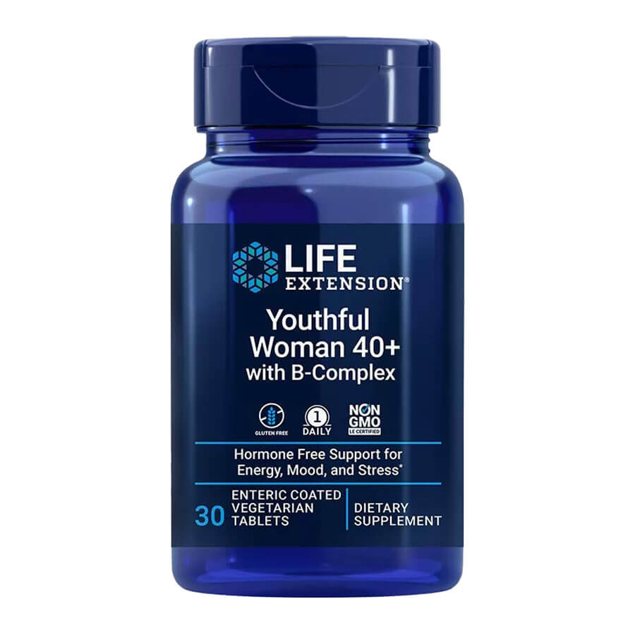 Life Extension Youthful Woman 40+ with B-Complex (30 Veg Tabletta)
